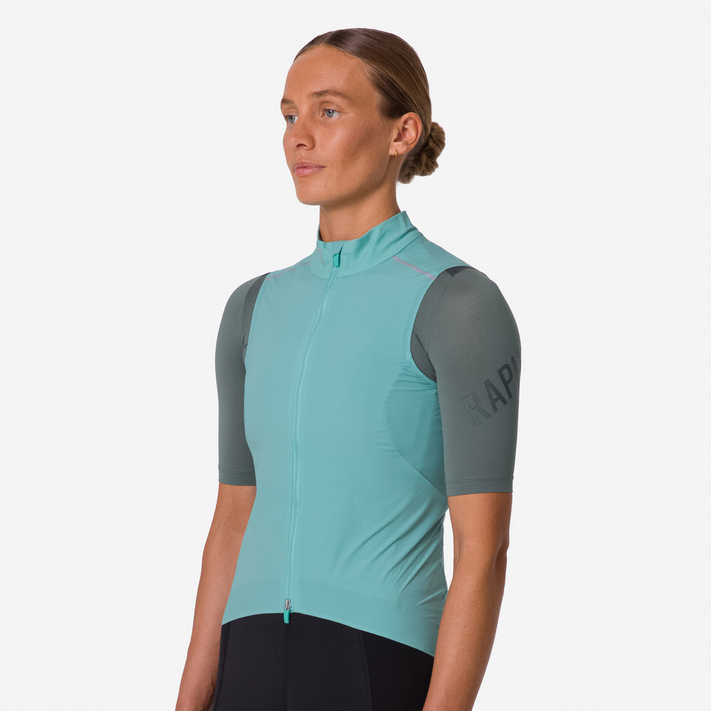 Women's Pro Team Gilet II - Lagoon/Silver Reflective