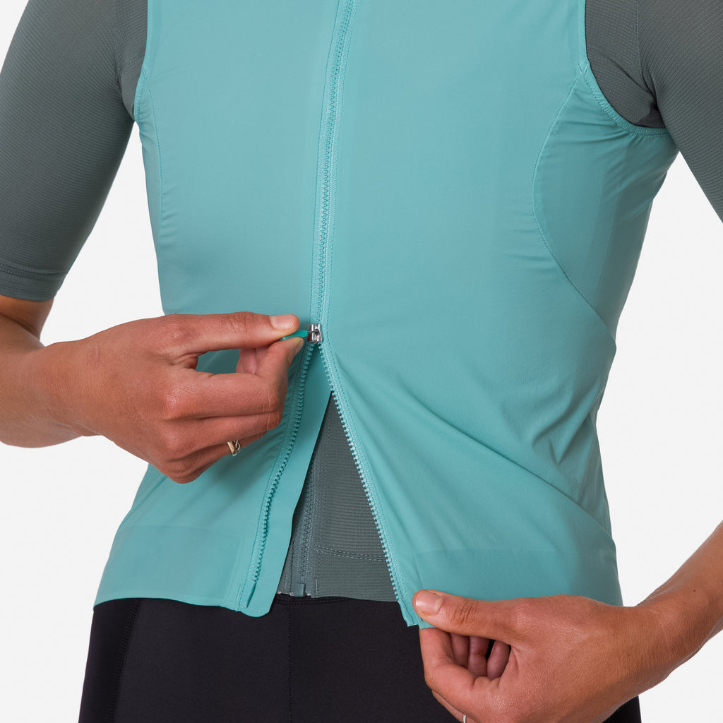Women's Pro Team Gilet II - Lagoon/Silver Reflective