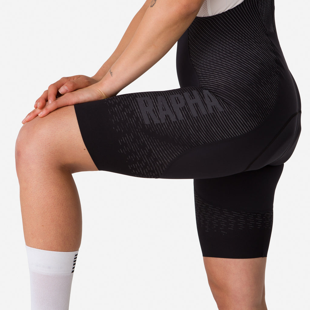 Women's Pro Team Powerweave Bib Shorts - Black/Black