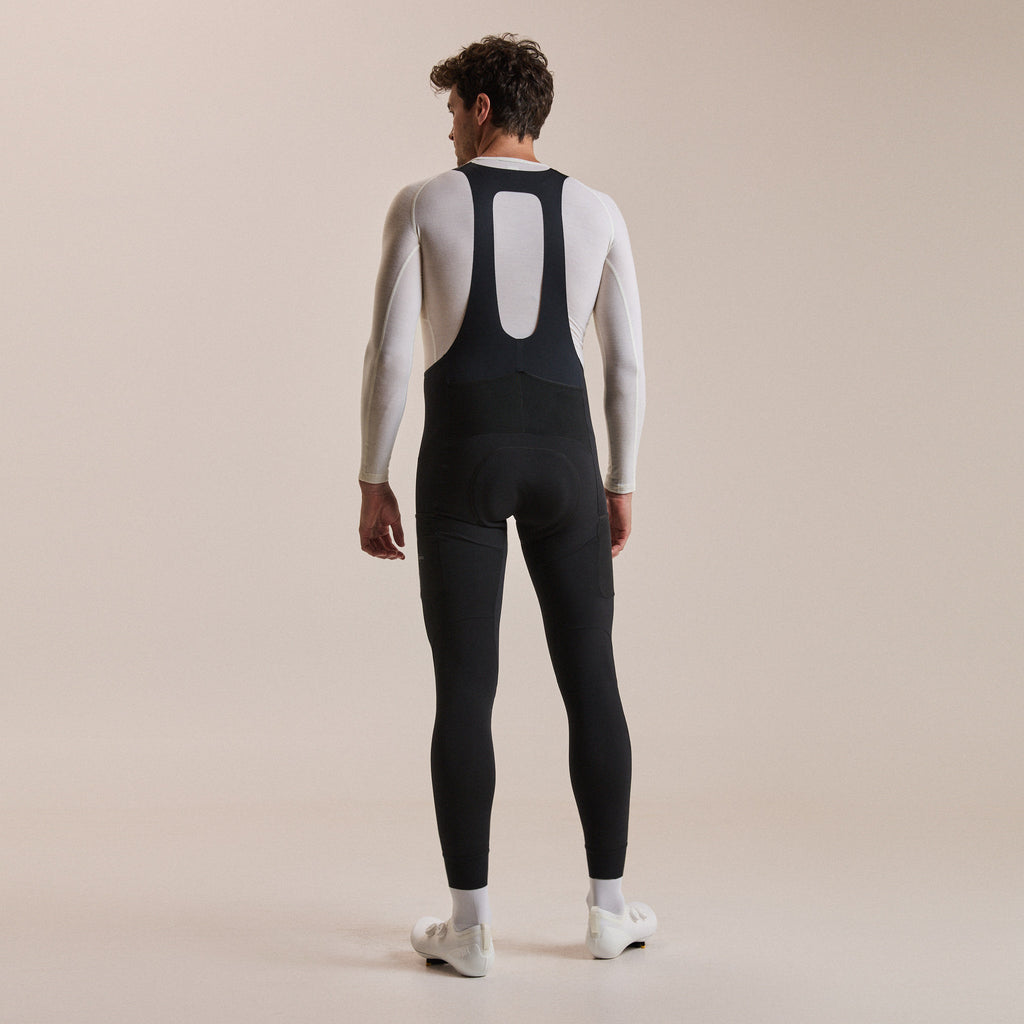 Men's Brevet Cargo Winter Tights - Black/Black