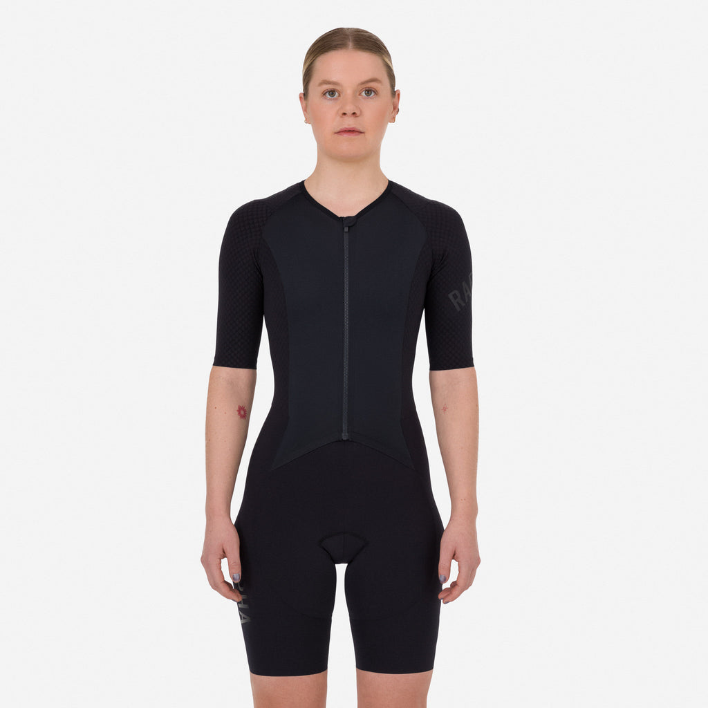 Women's Pro Team Roadsuit - Black/Black