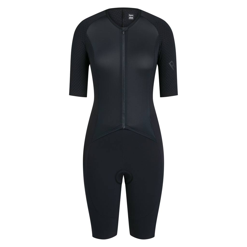 Women's Pro Team Roadsuit - Black/Black