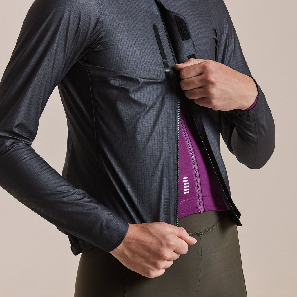 Women's Pro Team Gore-Tex Lightweight Rain Jacket II - Black/Black