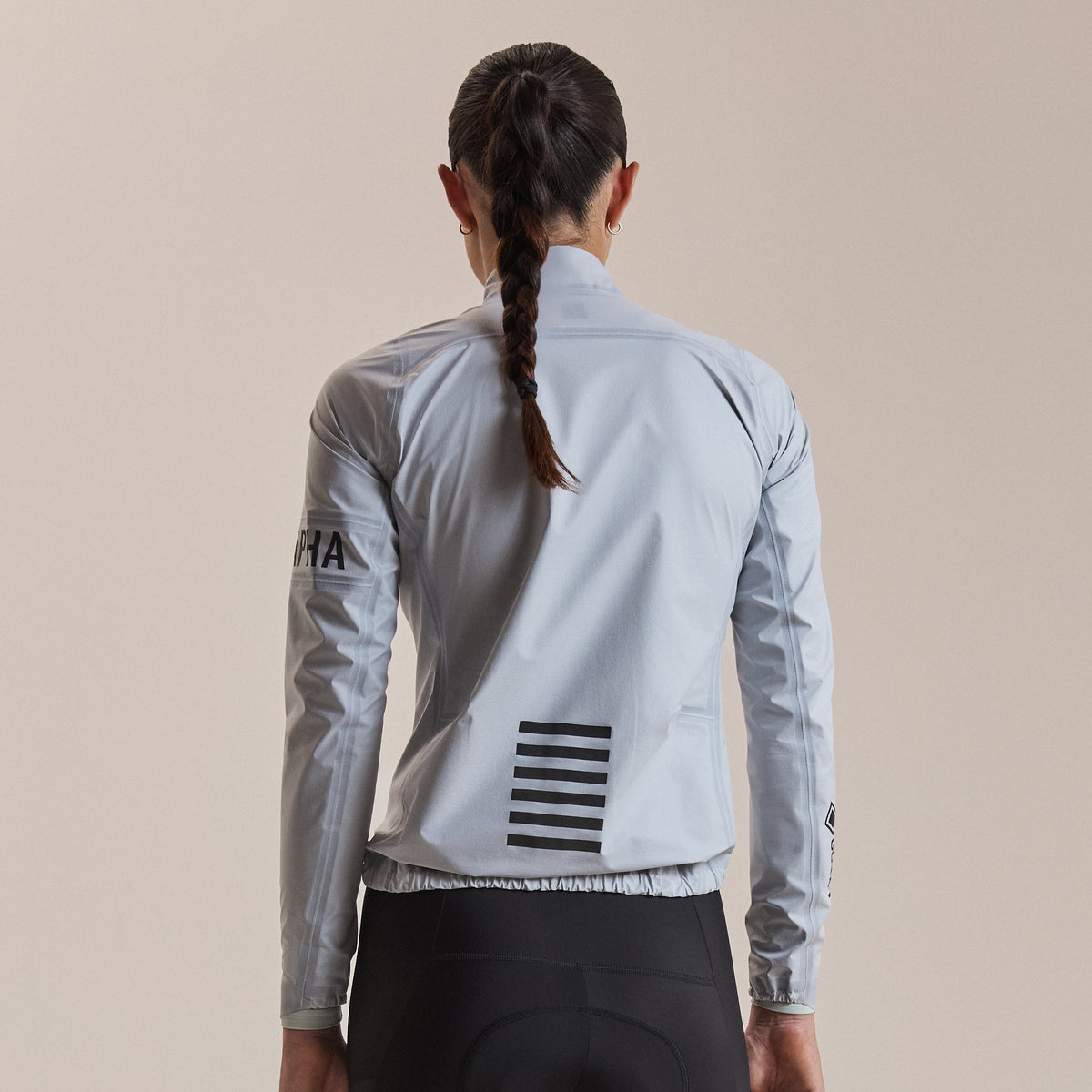 Women's Pro Team Gore-Tex Lightweight Rain Jacket II - White/Black