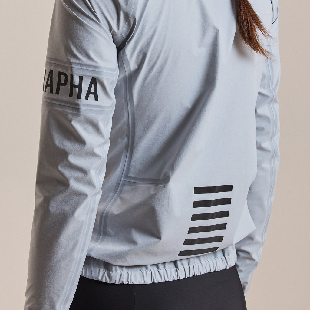 Women's Pro Team Gore-Tex Lightweight Rain Jacket II - White/Black