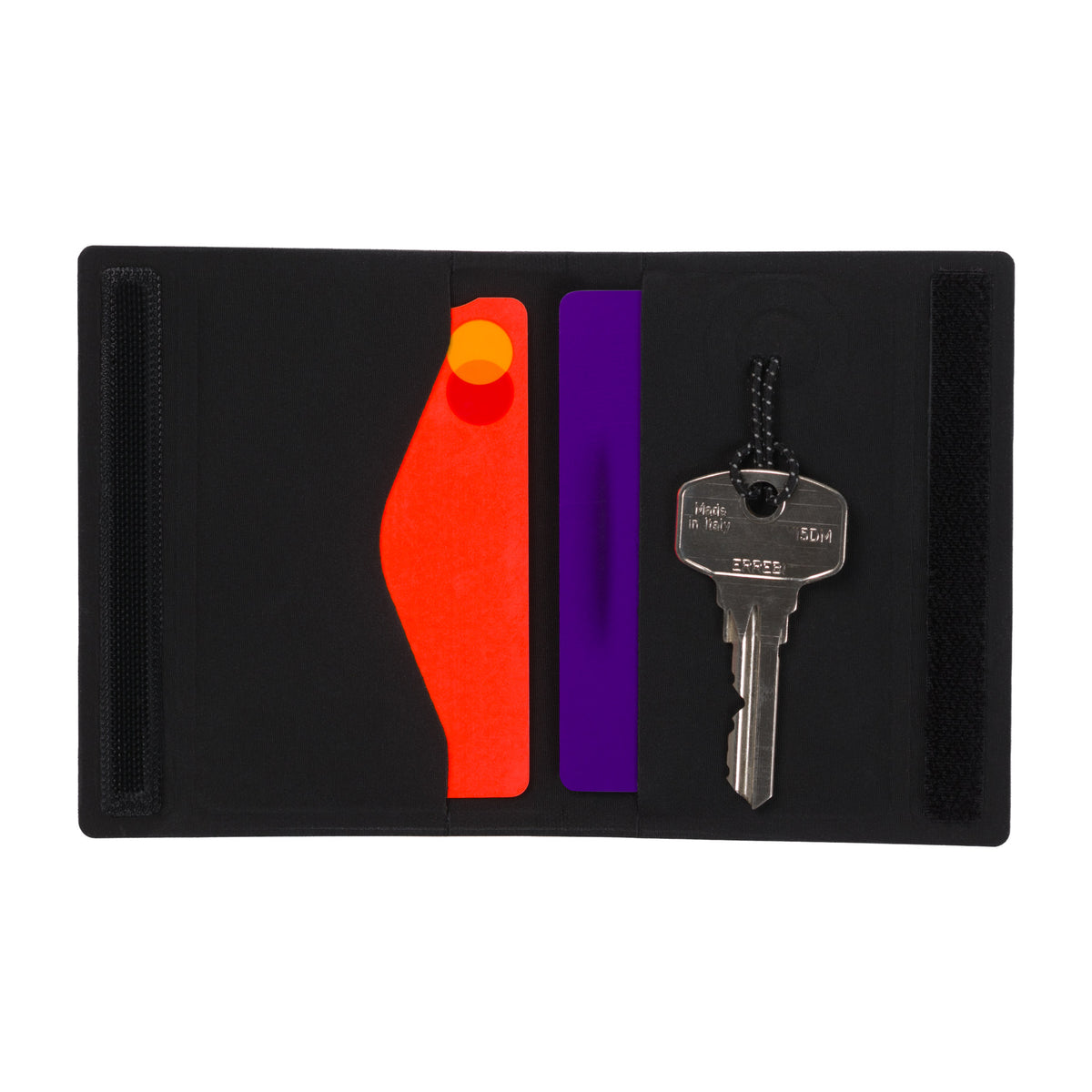 Welded Card Holder - Black Charcoal/Silver Reflective