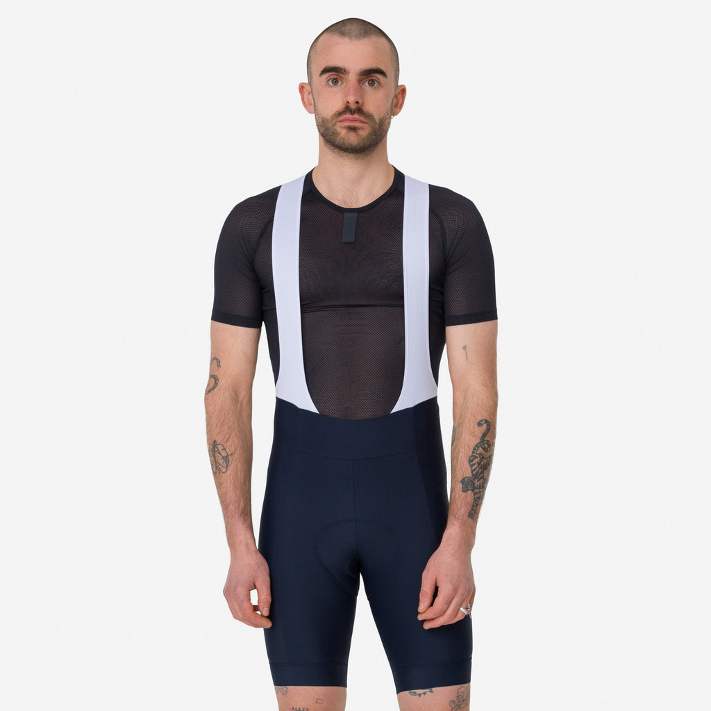 Men's Core Bib Shorts - Dark Navy/White