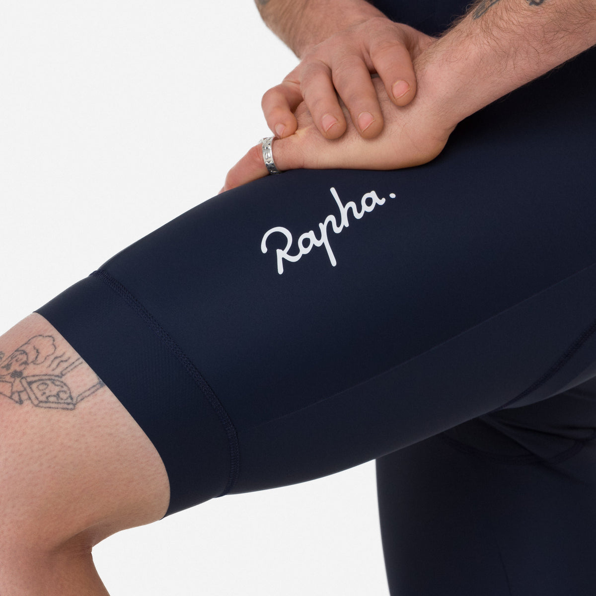 Men's Core Bib Shorts - Dark Navy/White