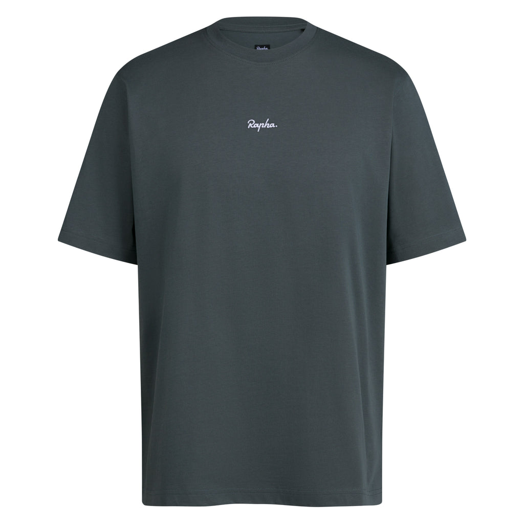 Men's Regular Cotton T-Shirt - Onyx/White