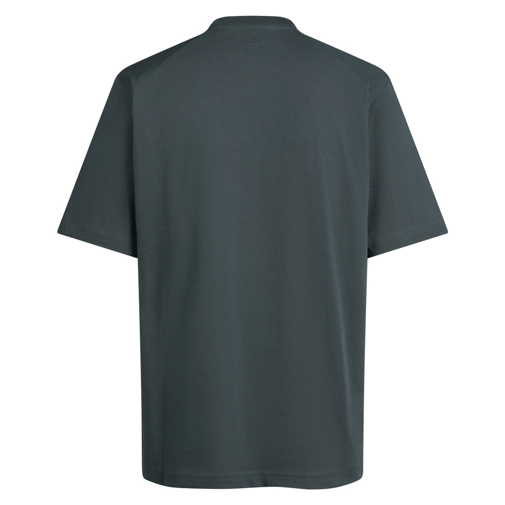 Men's Regular Cotton T-Shirt - Onyx/White