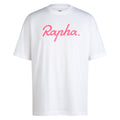 Men's Cotton Logo T-Shirt - White/High-Vis Pink