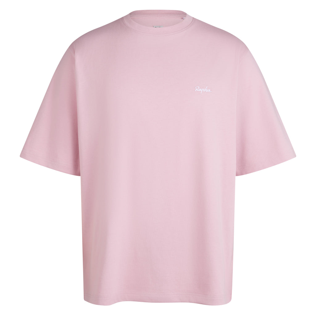 Men's Relaxed Cotton T-Shirt - Blush Pink/White