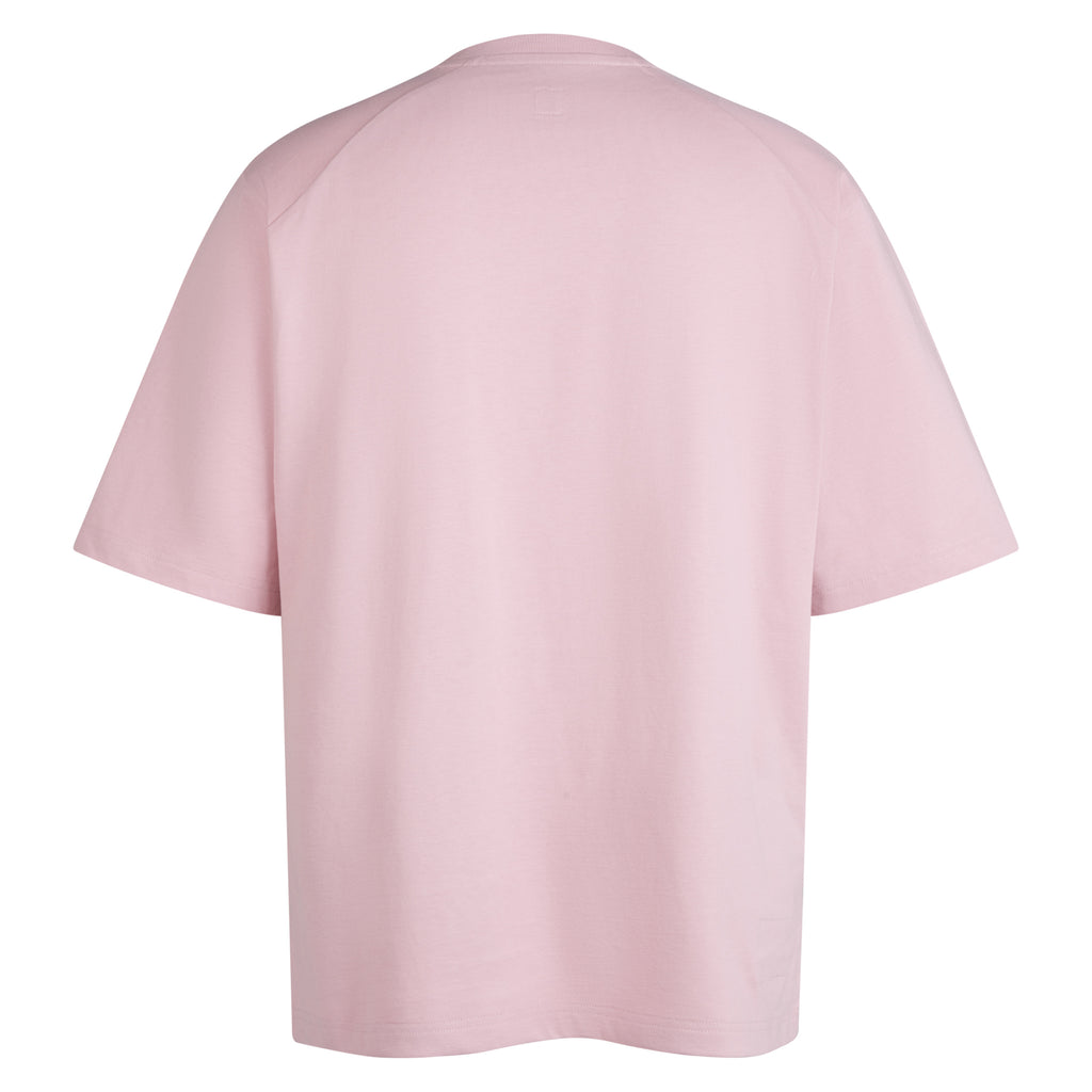 Men's Relaxed Cotton T-Shirt - Blush Pink/White