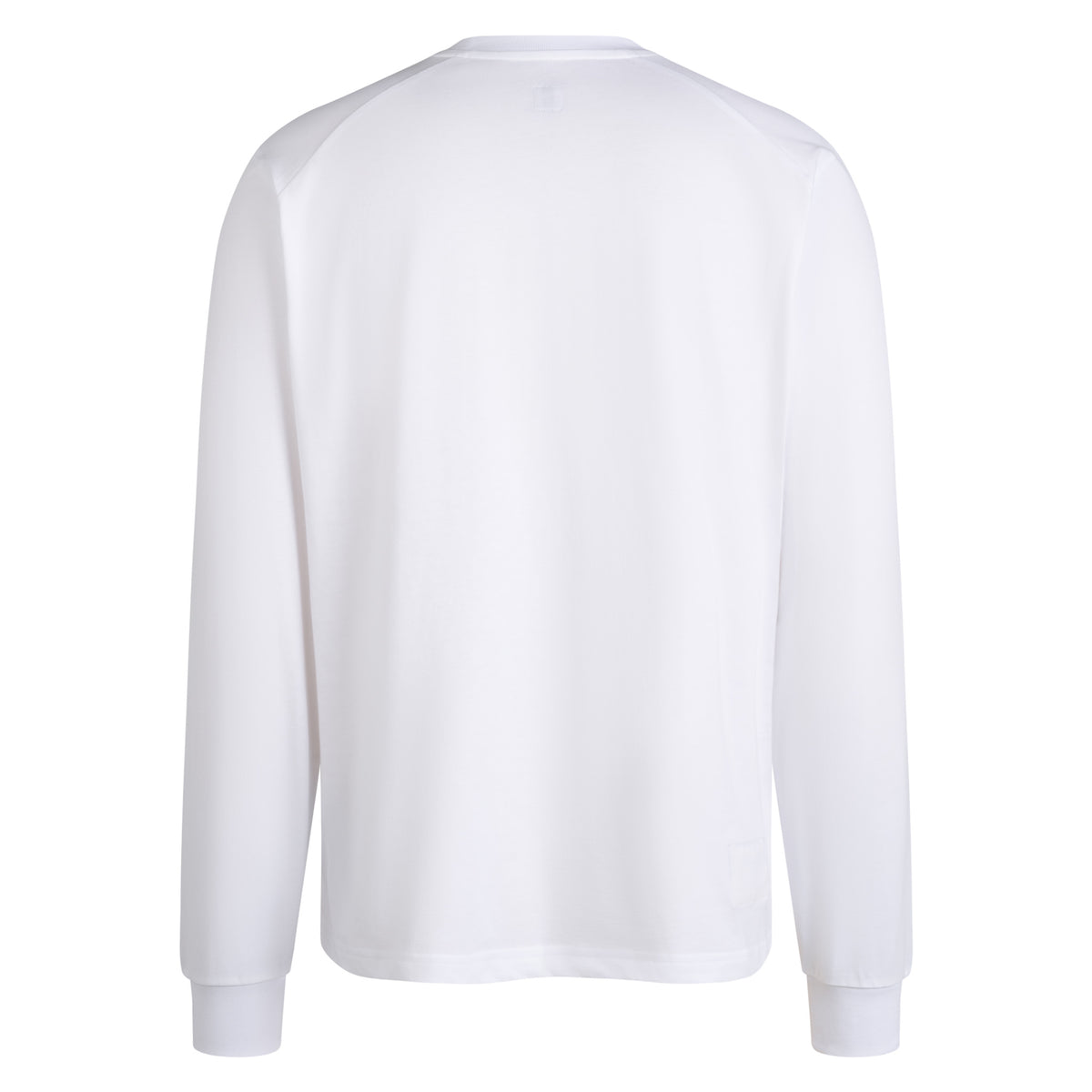 Men's Long Sleeve Cotton T-Shirt - White/Black