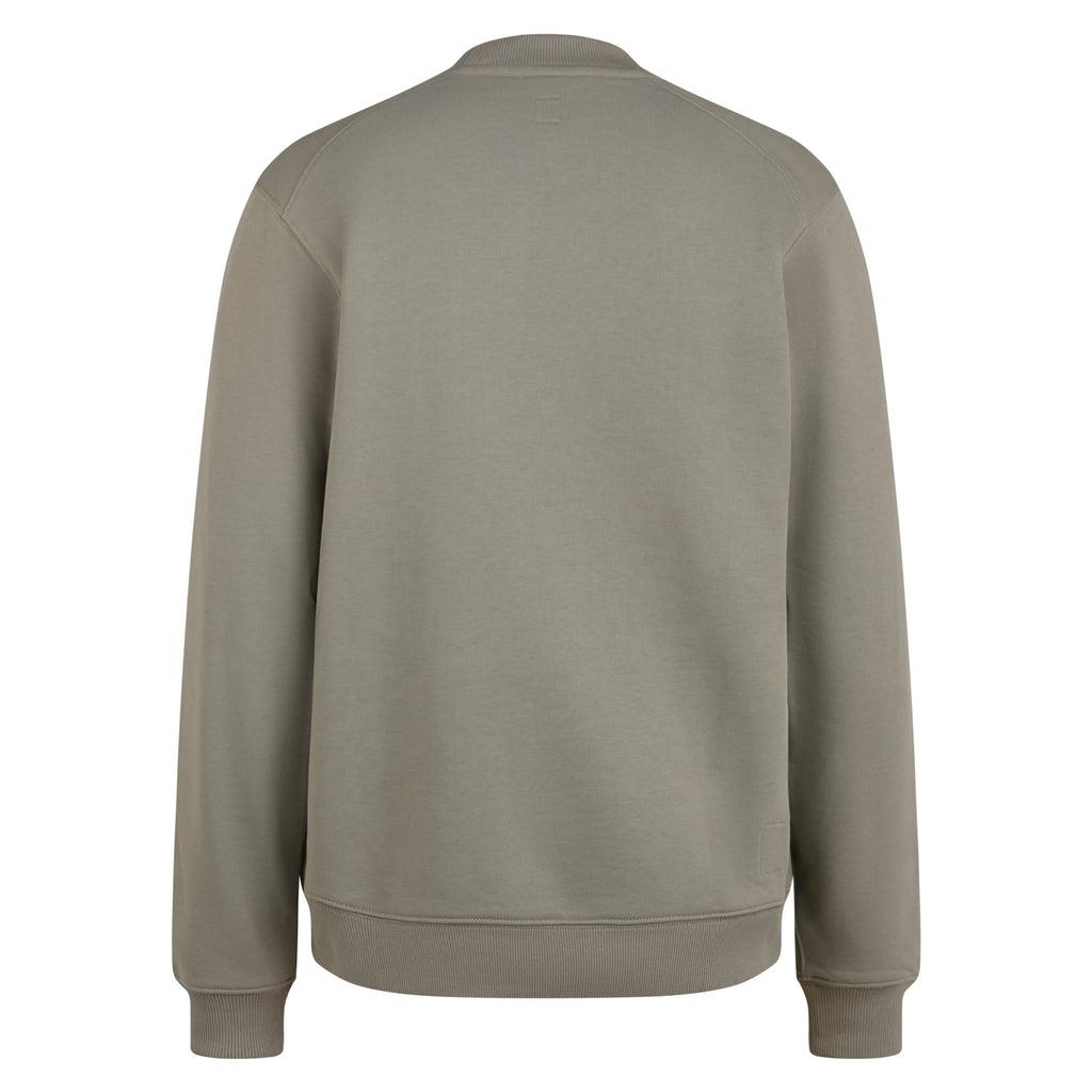 Men's Heavyweight Cotton Sweatshirt - Khaki/White