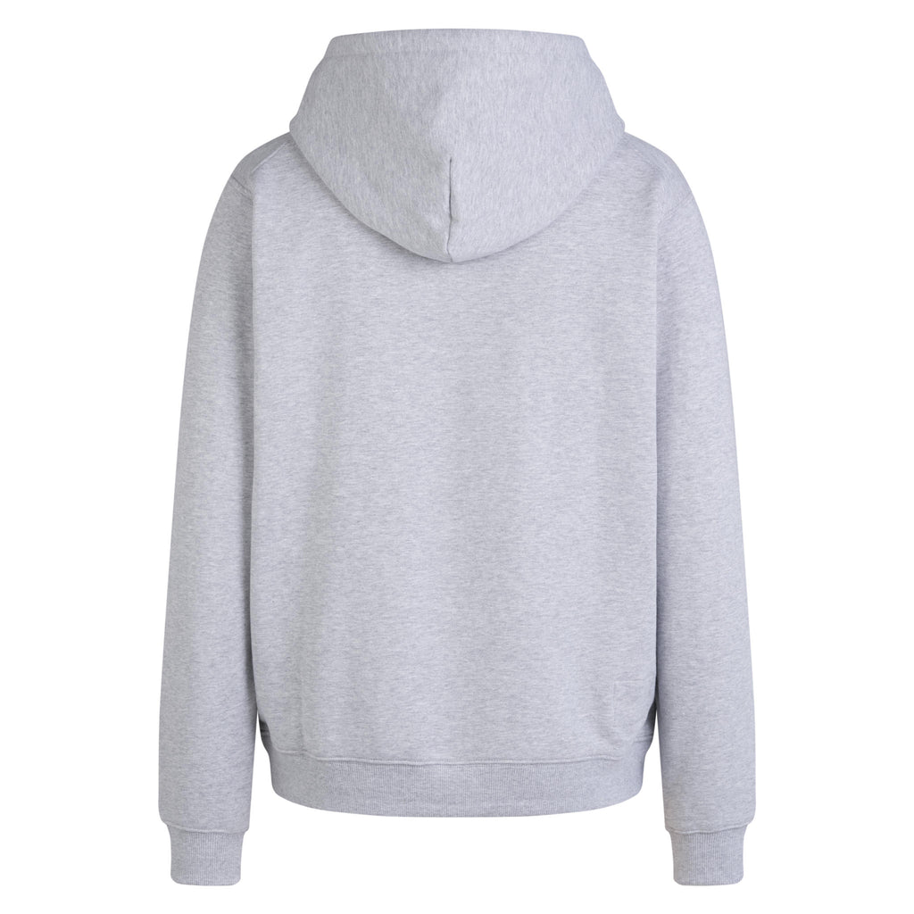 Men's Heavyweight Cotton Zip Hoodie - Grey/White
