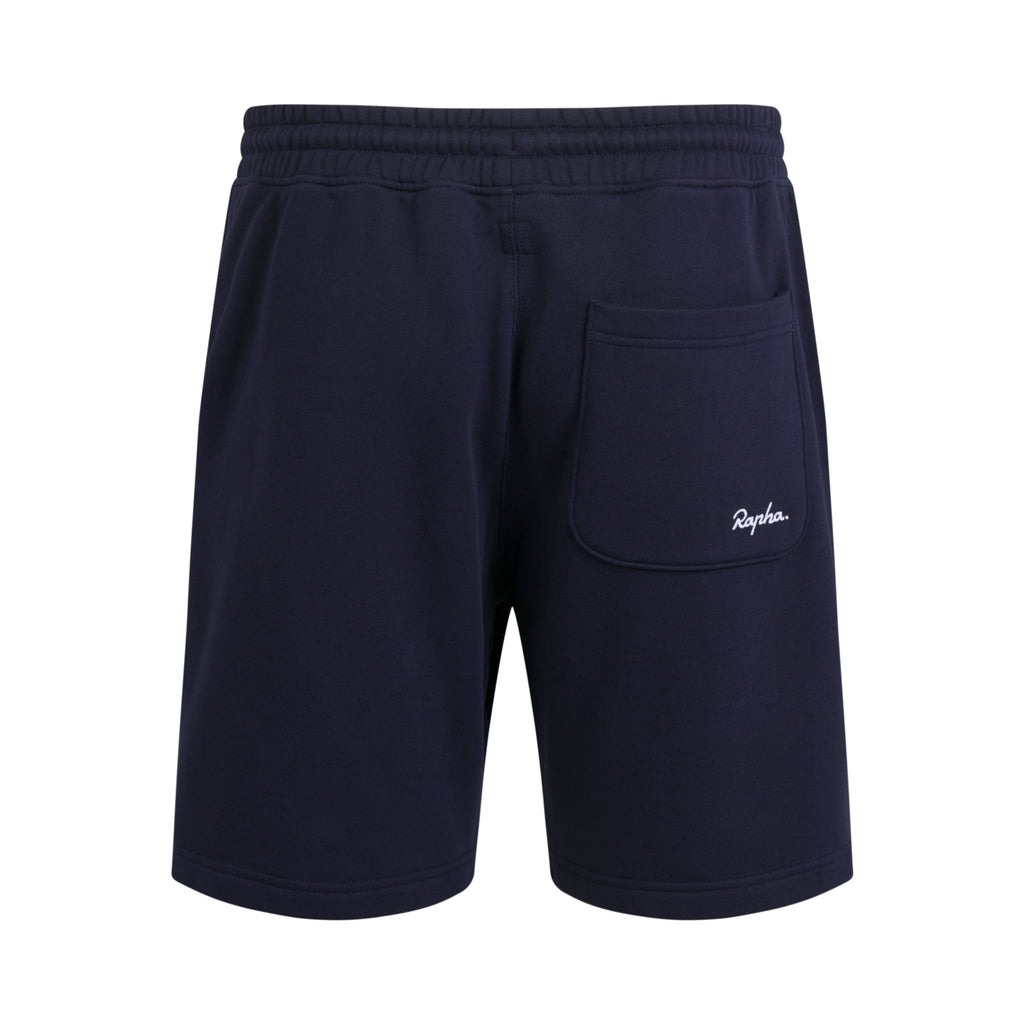 Men's Heavyweight Cotton Sweatshort - Dark Navy/White