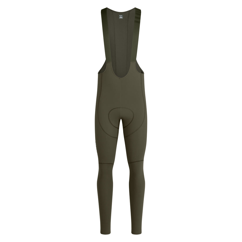 Men's Pro Team Winter Tights III - Dark Green/White