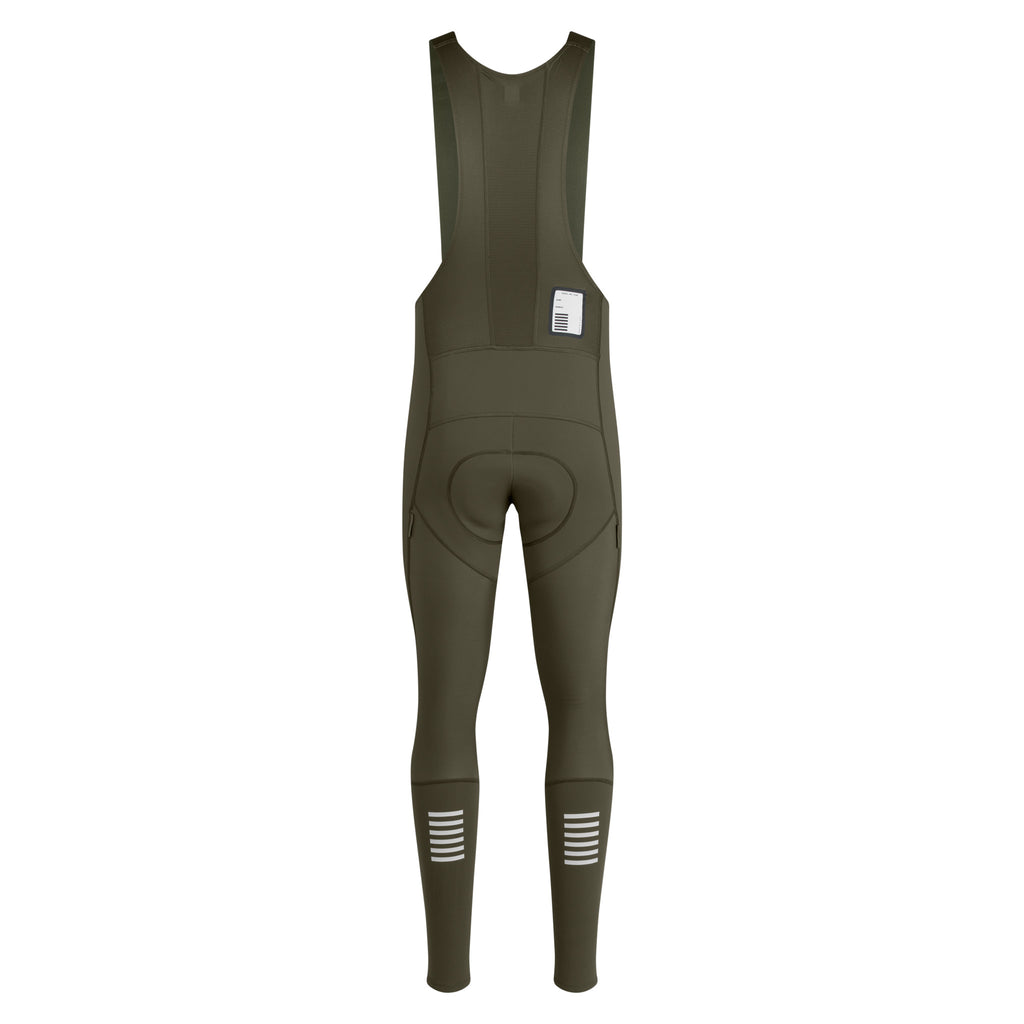 Men's Pro Team Winter Tights III - Dark Green/White