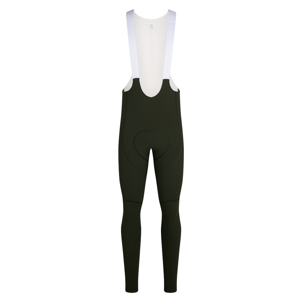 Men's Pro Team Winter Tights III - Bottle Green/White