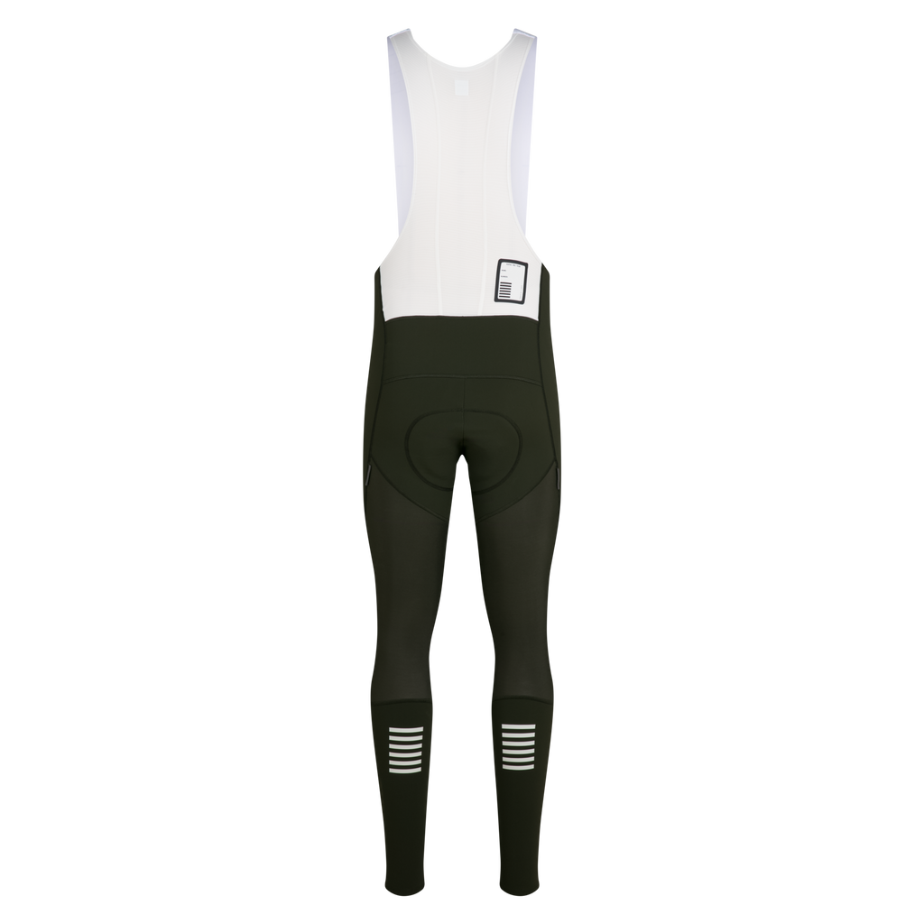 Men's Pro Team Winter Tights III - Bottle Green/White