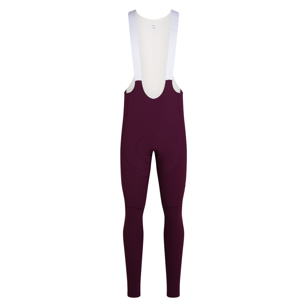 Men's Pro Team Winter Tights III - Plum / White
