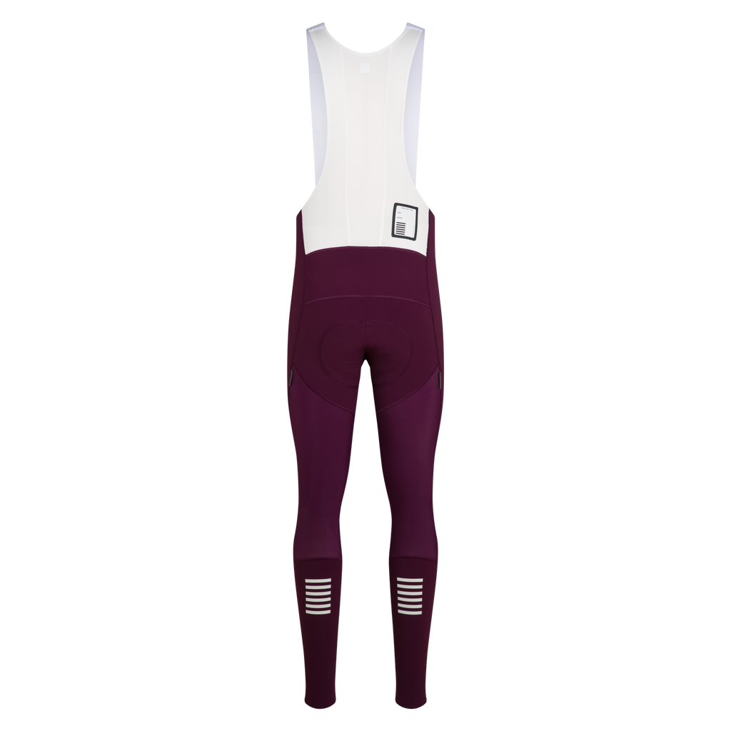 Men's Pro Team Winter Tights III - Plum / White