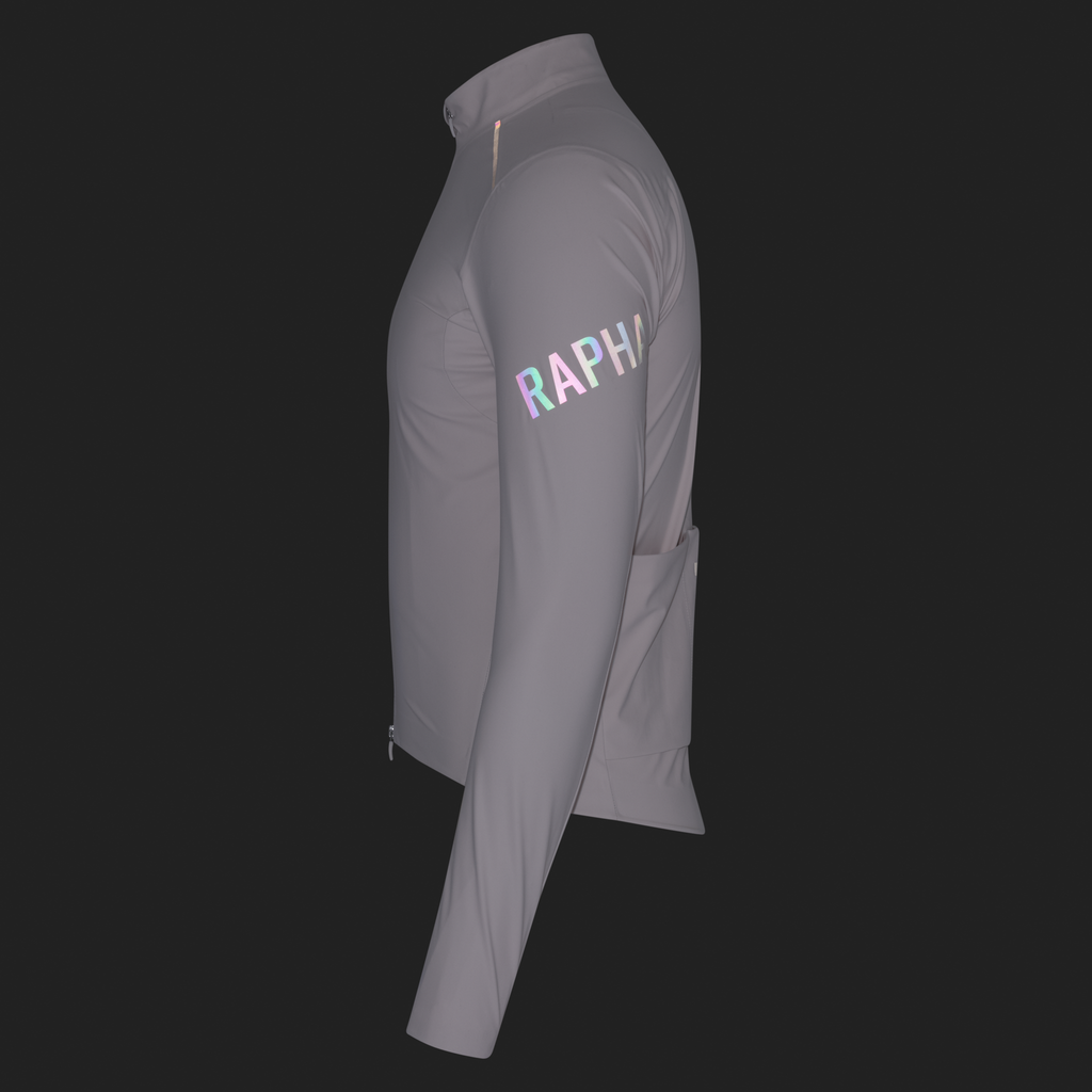 Men's Pro Team Long Sleeve Shadow Jersey - Blush/Rainbow Reflective