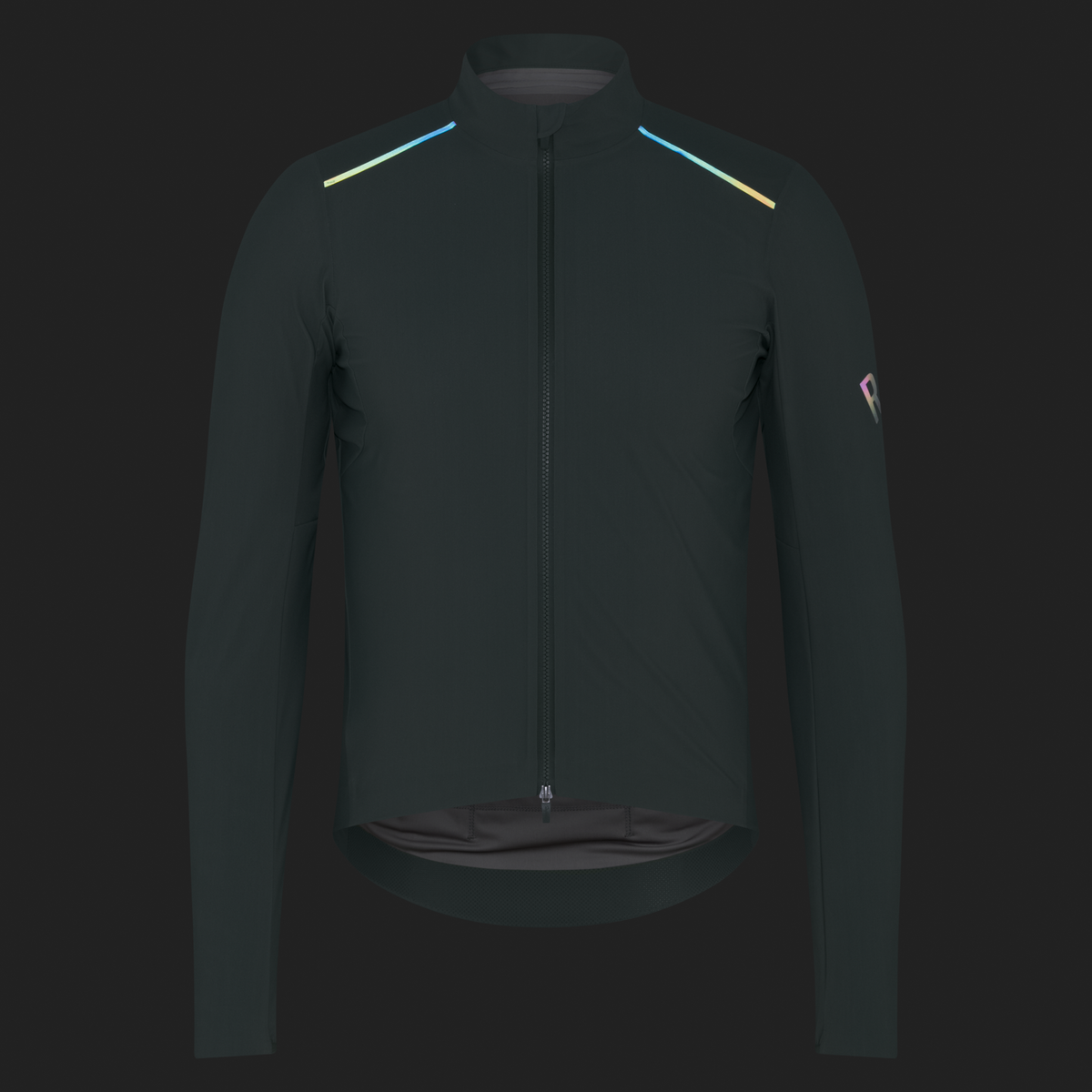 Men's Pro Team Long Sleeve Shadow Jersey - Laurel/Rainbow Reflective