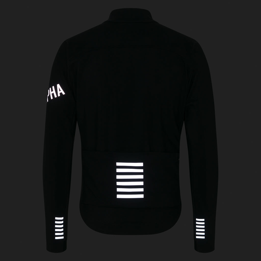 Men's Pro Team Shadow Winter Jacket - Black/Silver Reflective