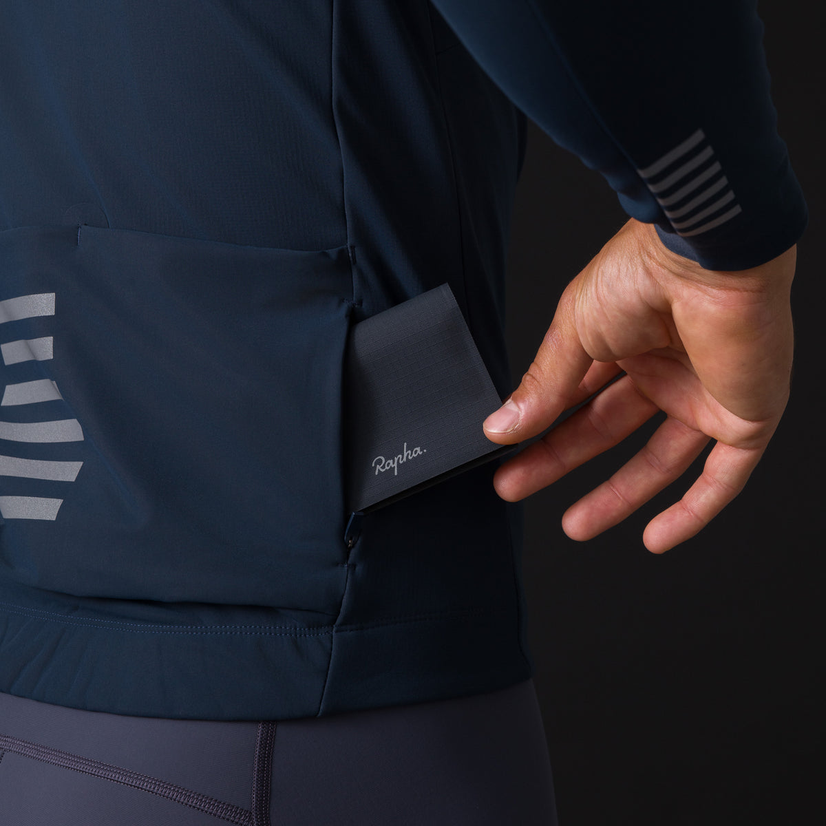 Men's Pro Team Shadow Winter Jacket - Carbon/Silver Reflective