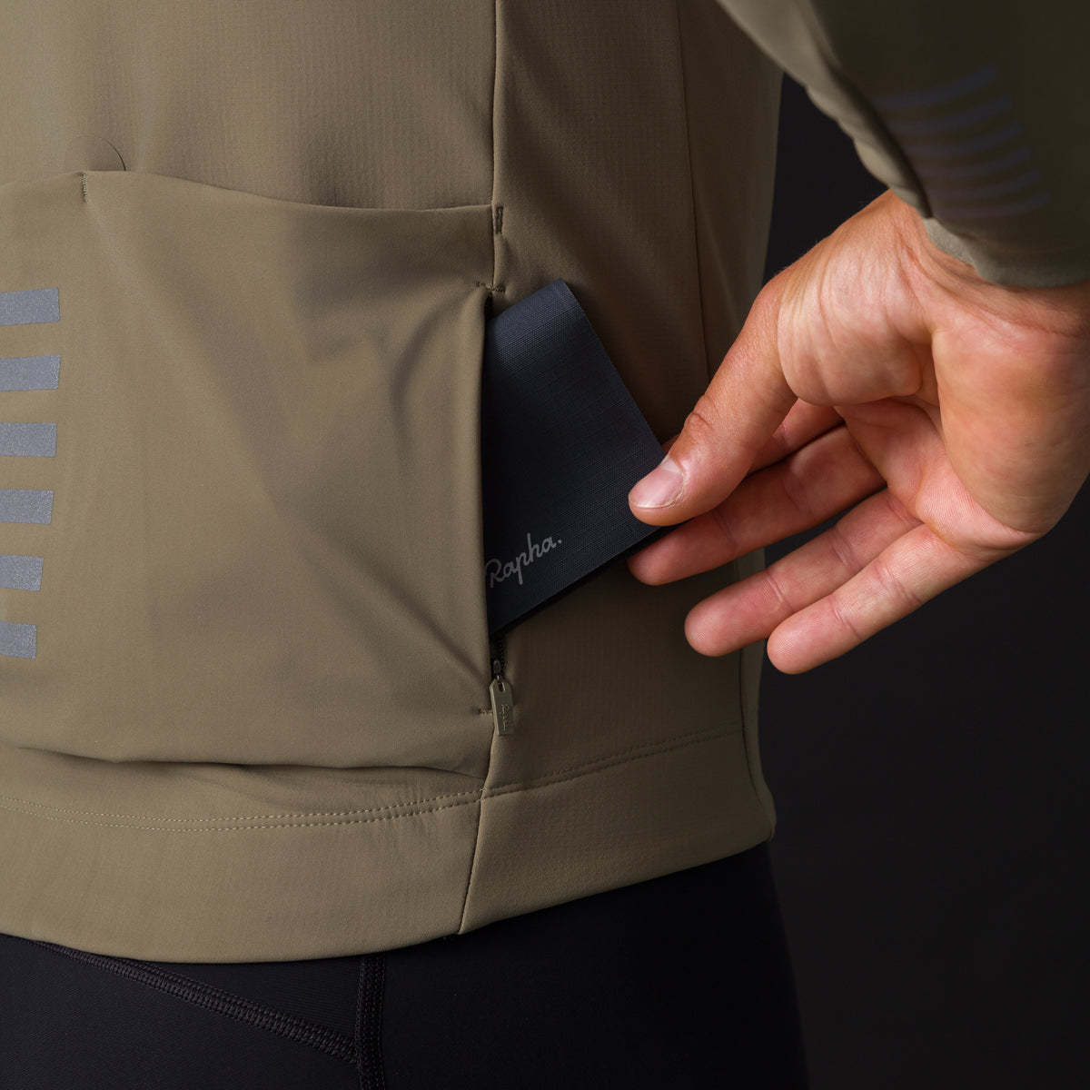 Men's Pro Team Shadow Winter Jacket - Moss Green/Silver Reflective