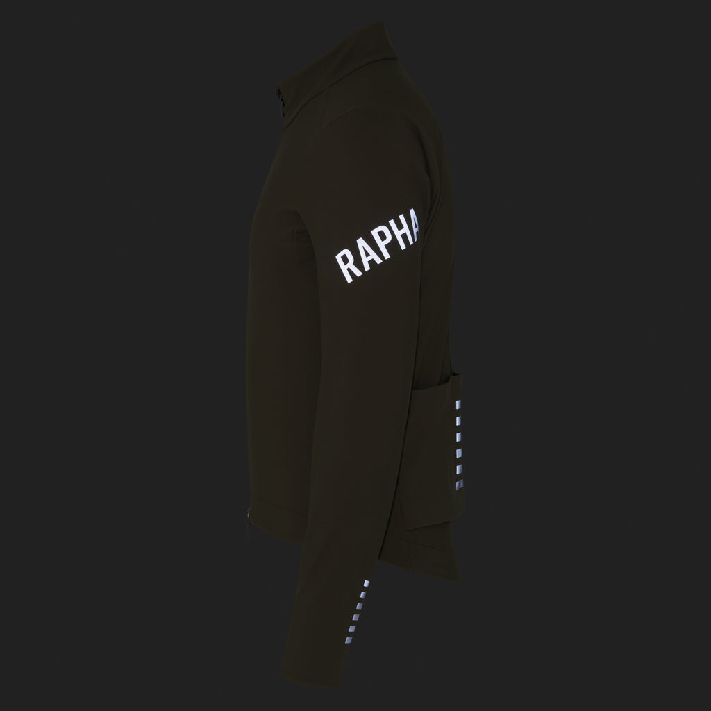 Men's Pro Team Shadow Winter Jacket - Moss Green/Silver Reflective