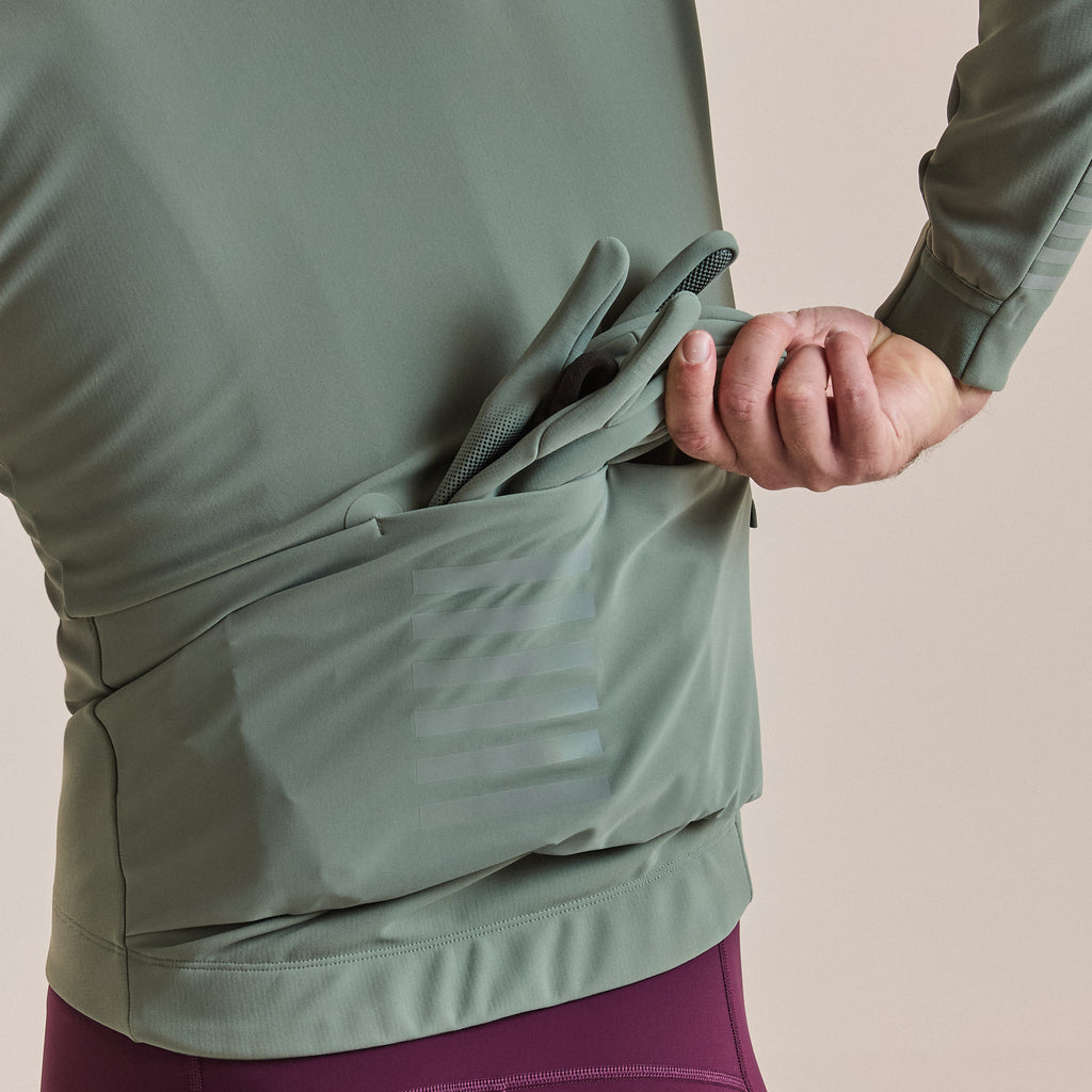 Men's Pro Team Shadow Winter Jacket - Laurel/Rainbow Reflective