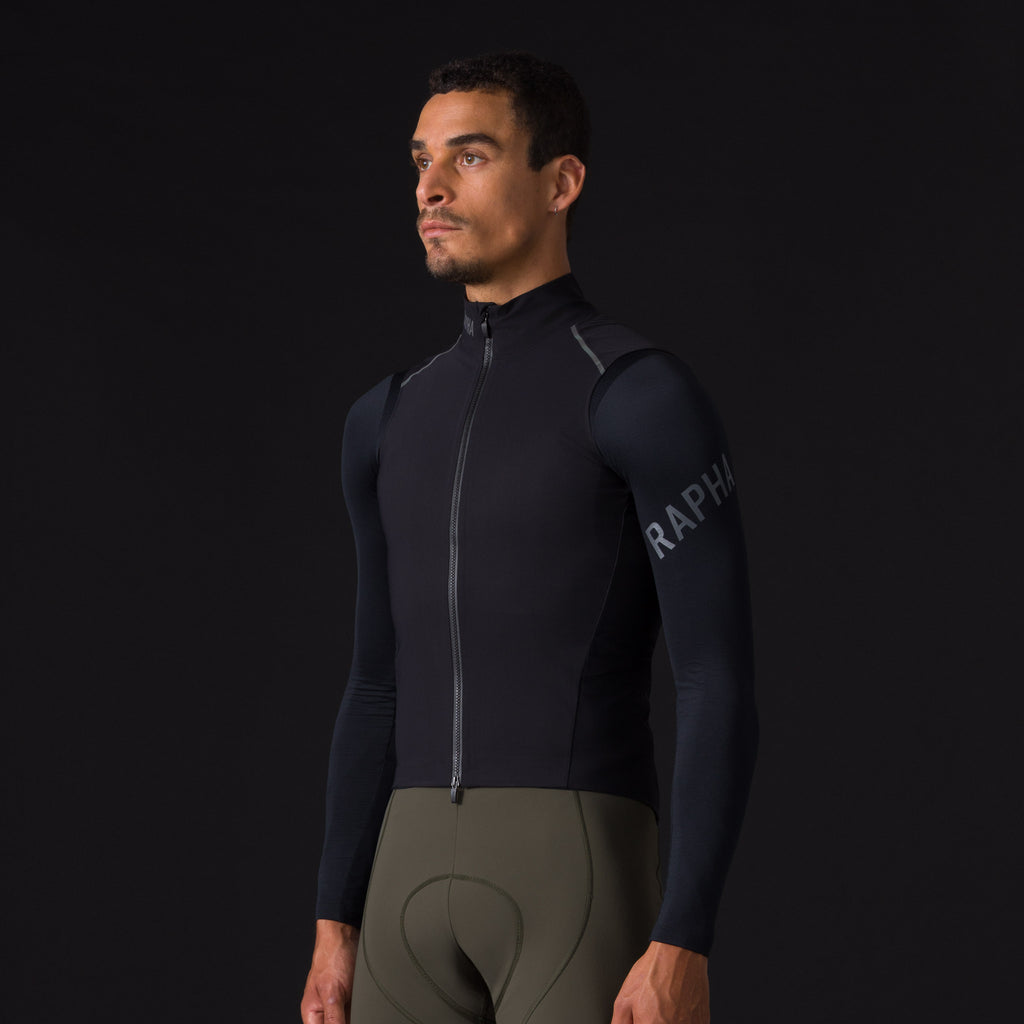 Men's Pro Team Shadow Gilet - Black/Rainbow Reflective