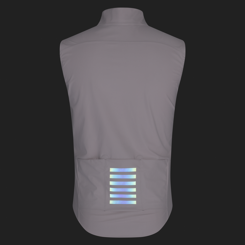 Men's Pro Team Shadow Gilet - Blush/Rainbow Reflective