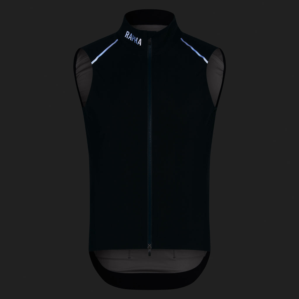 Men's Pro Team Shadow Gilet - Carbon/Silver Reflective