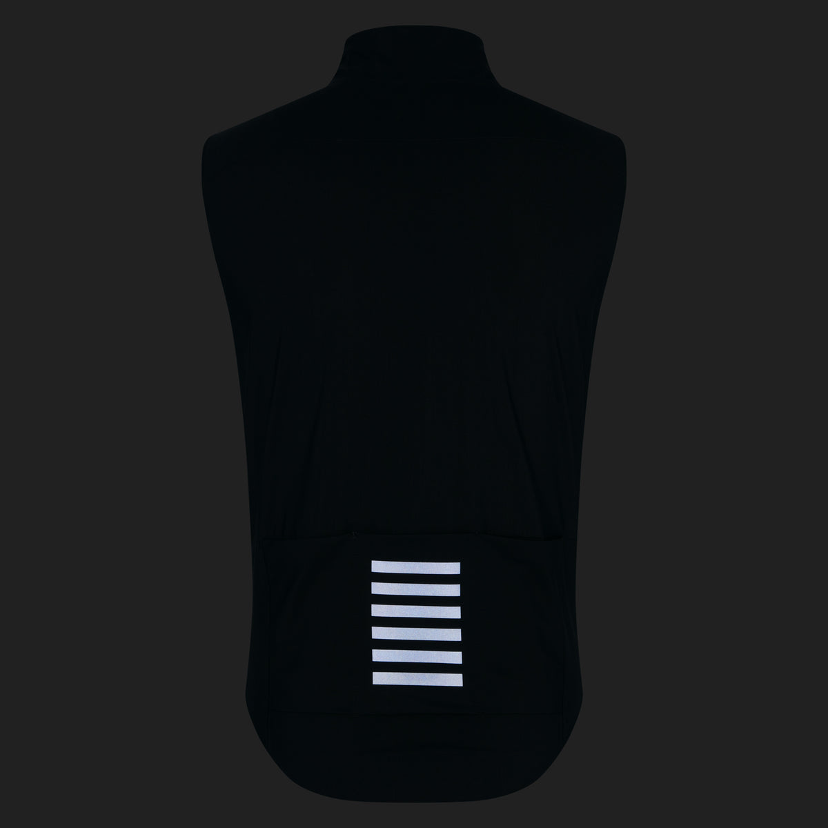 Men's Pro Team Shadow Gilet - Carbon/Silver Reflective