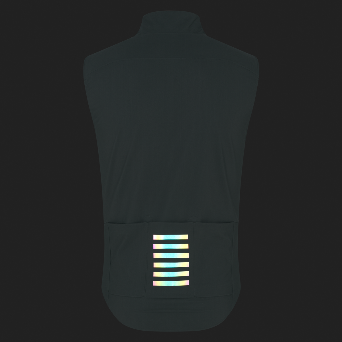Men's Pro Team Shadow Gilet - Laurel/Rainbow Reflective