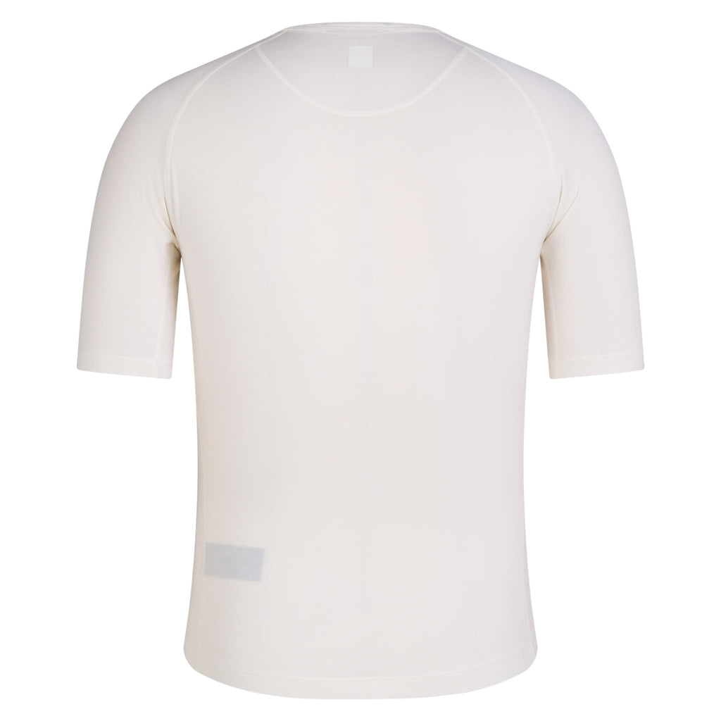 Men's Merino Base Layer - Short Sleeve - Cream/White