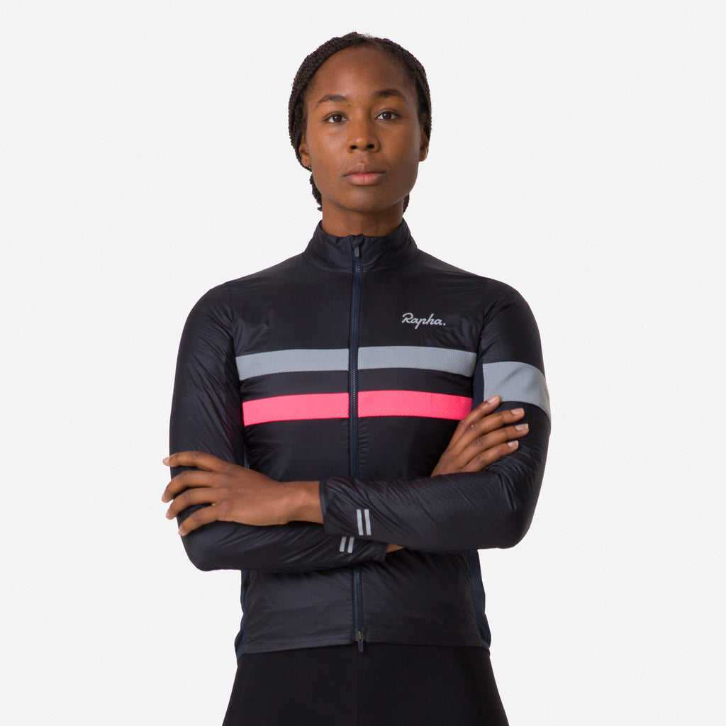 Women's Brevet Insulated Jacket - Dark Navy/High-Vis Pink