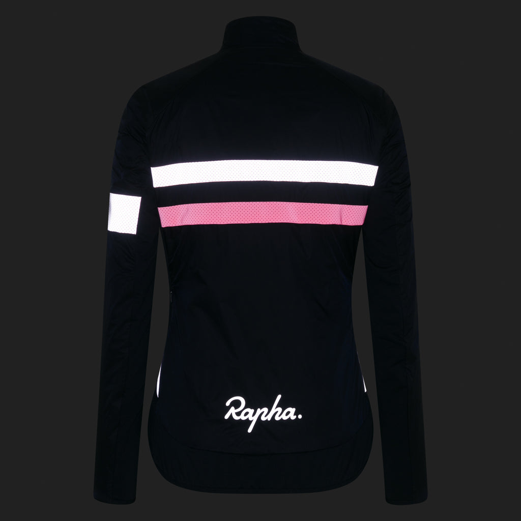 Women's Brevet Insulated Jacket - Dark Navy/High-Vis Pink