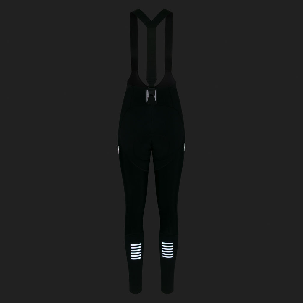 Women's Pro Team Winter Tights III - Dark Green/White