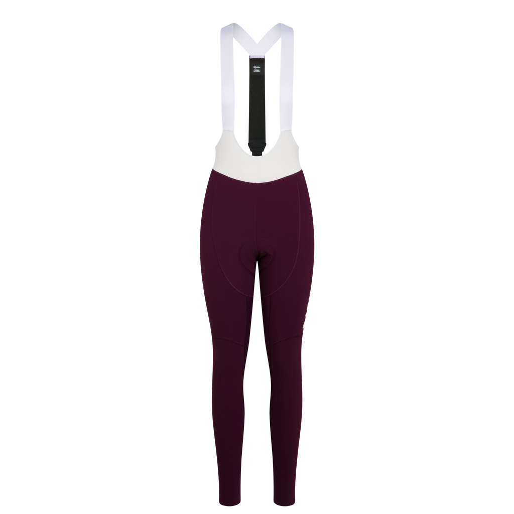 Women's Pro Team Winter Tights III - Plum/White