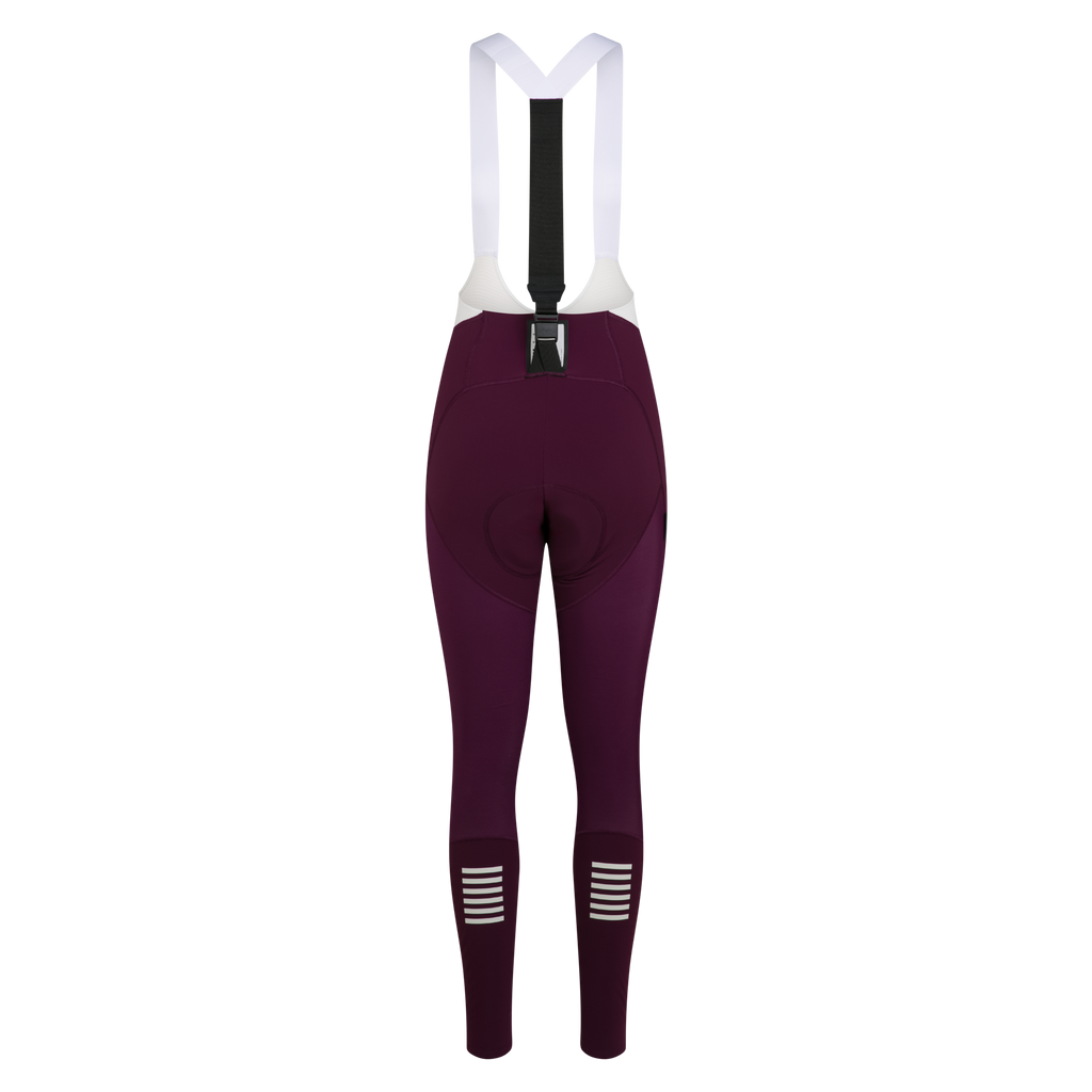 Women's Pro Team Winter Tights III - Plum/White