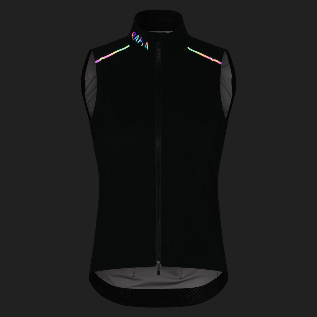 Women's Pro Team Shadow Gilet - Black/Silver Reflective