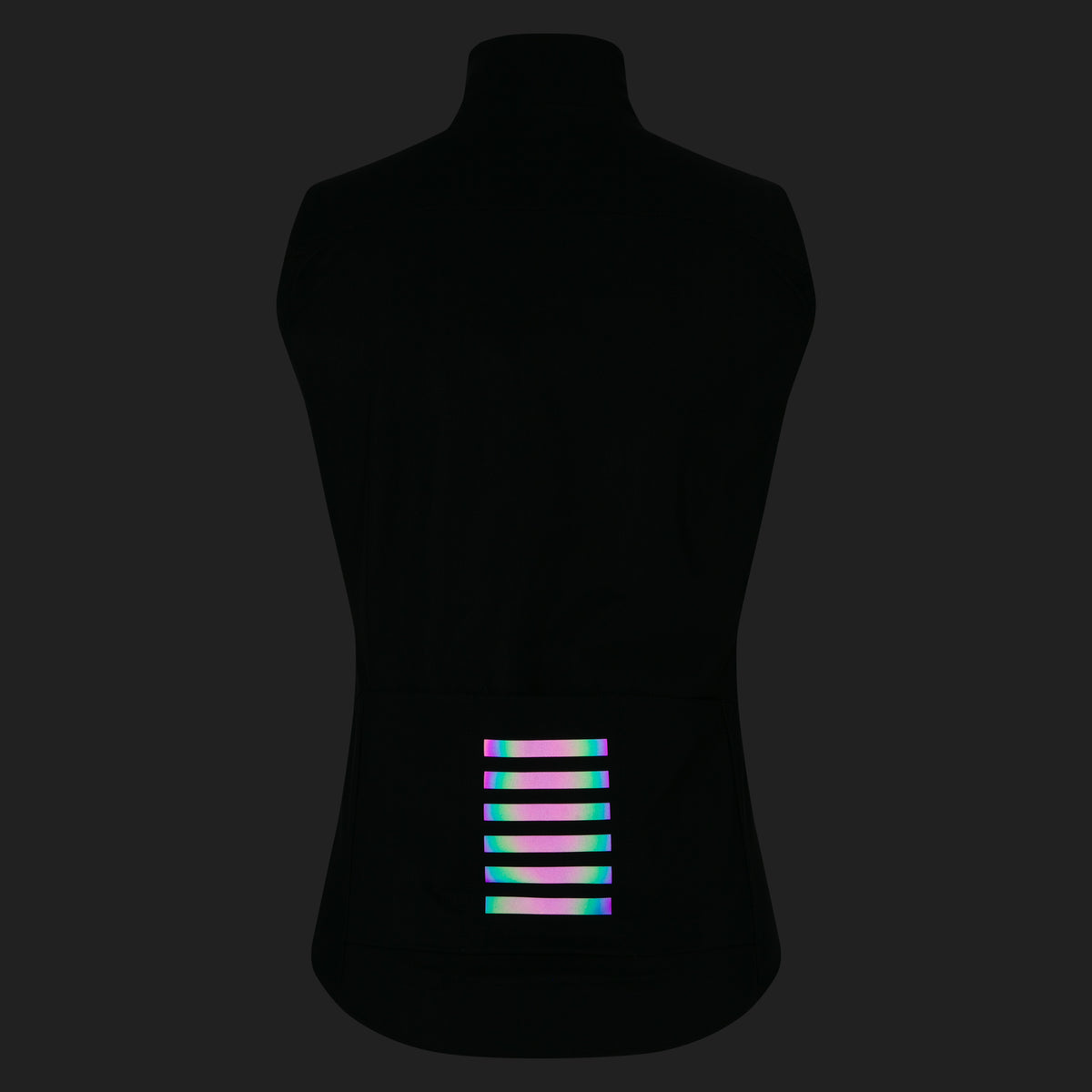 Women's Pro Team Shadow Gilet - Black/Silver Reflective
