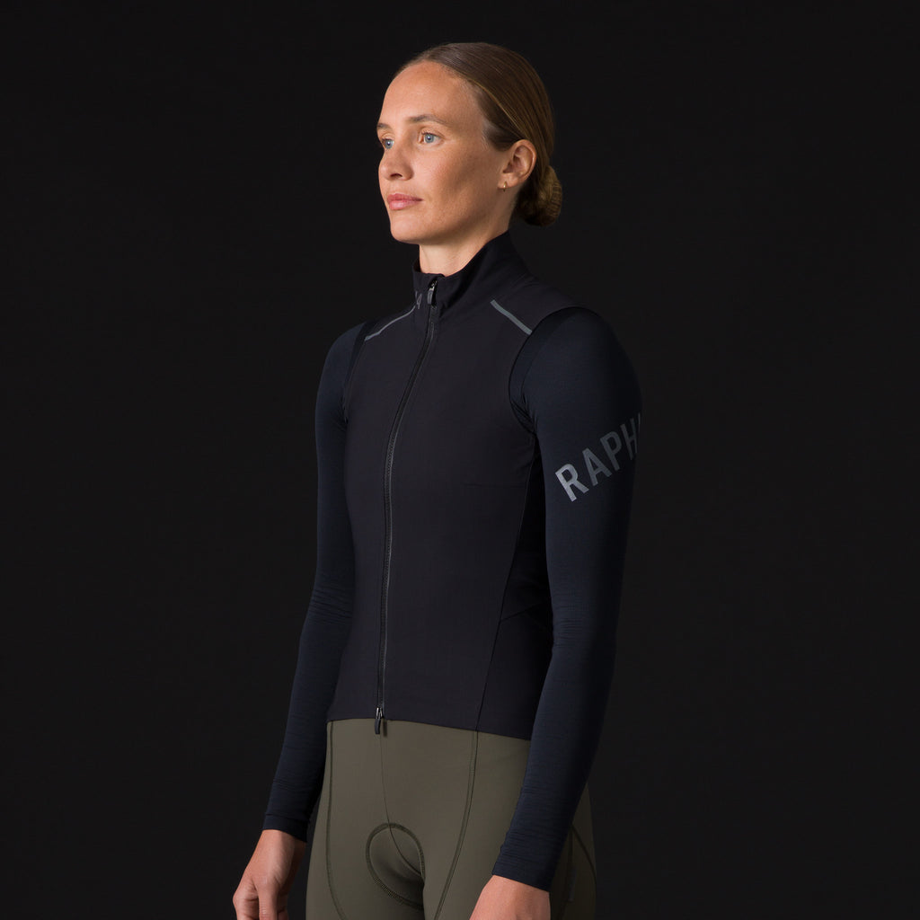 Women's Pro Team Shadow Gilet - Black/Silver Reflective
