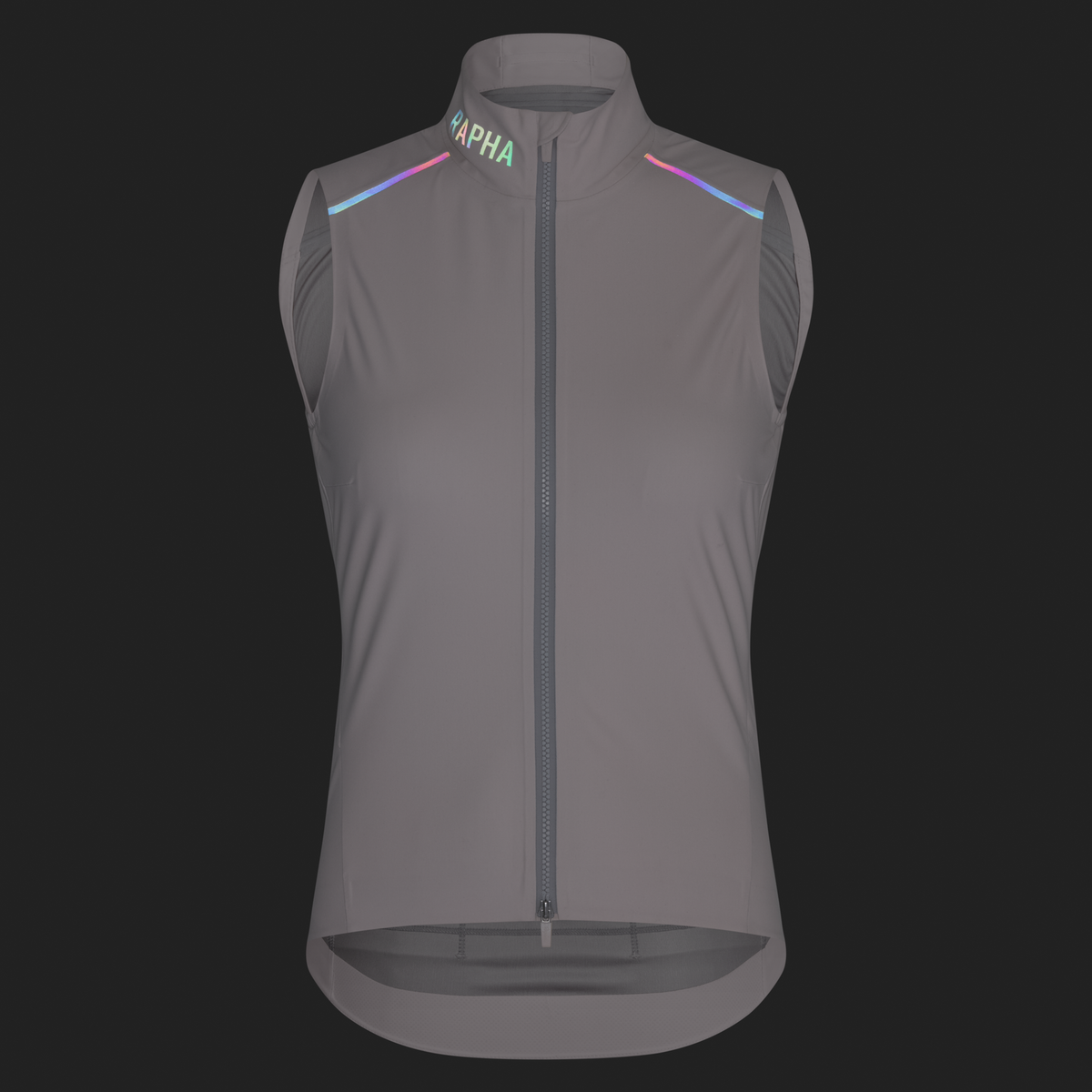 Women's Pro Team Shadow Gilet - Blush/Rainbow Reflective