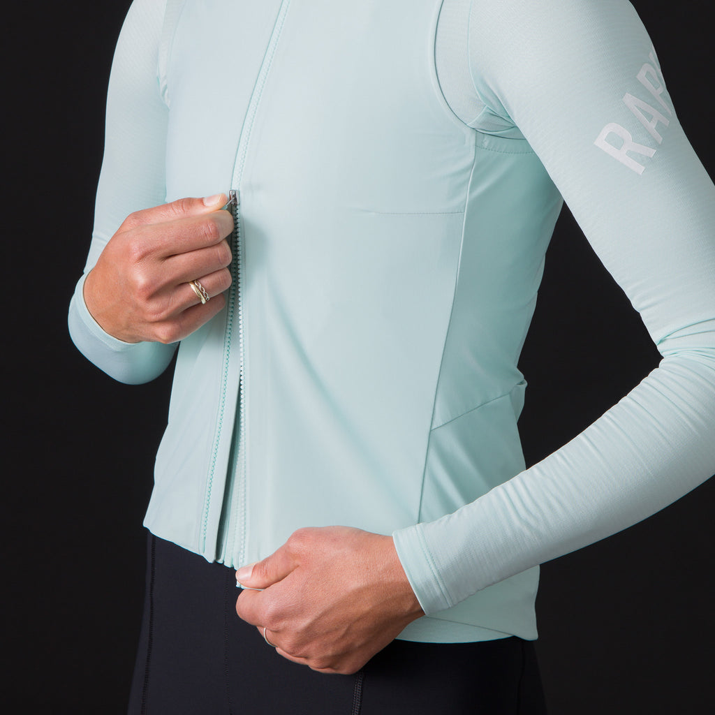 Women's Pro Team Shadow Gilet - Aqua/Silver Reflective